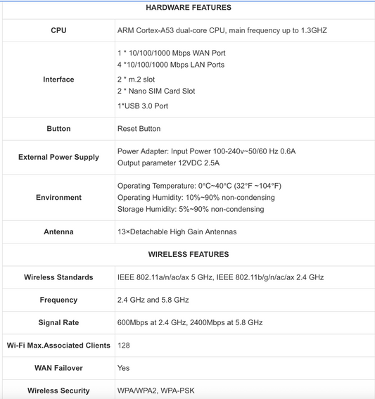 5G reititin  5G+ (SDX62)